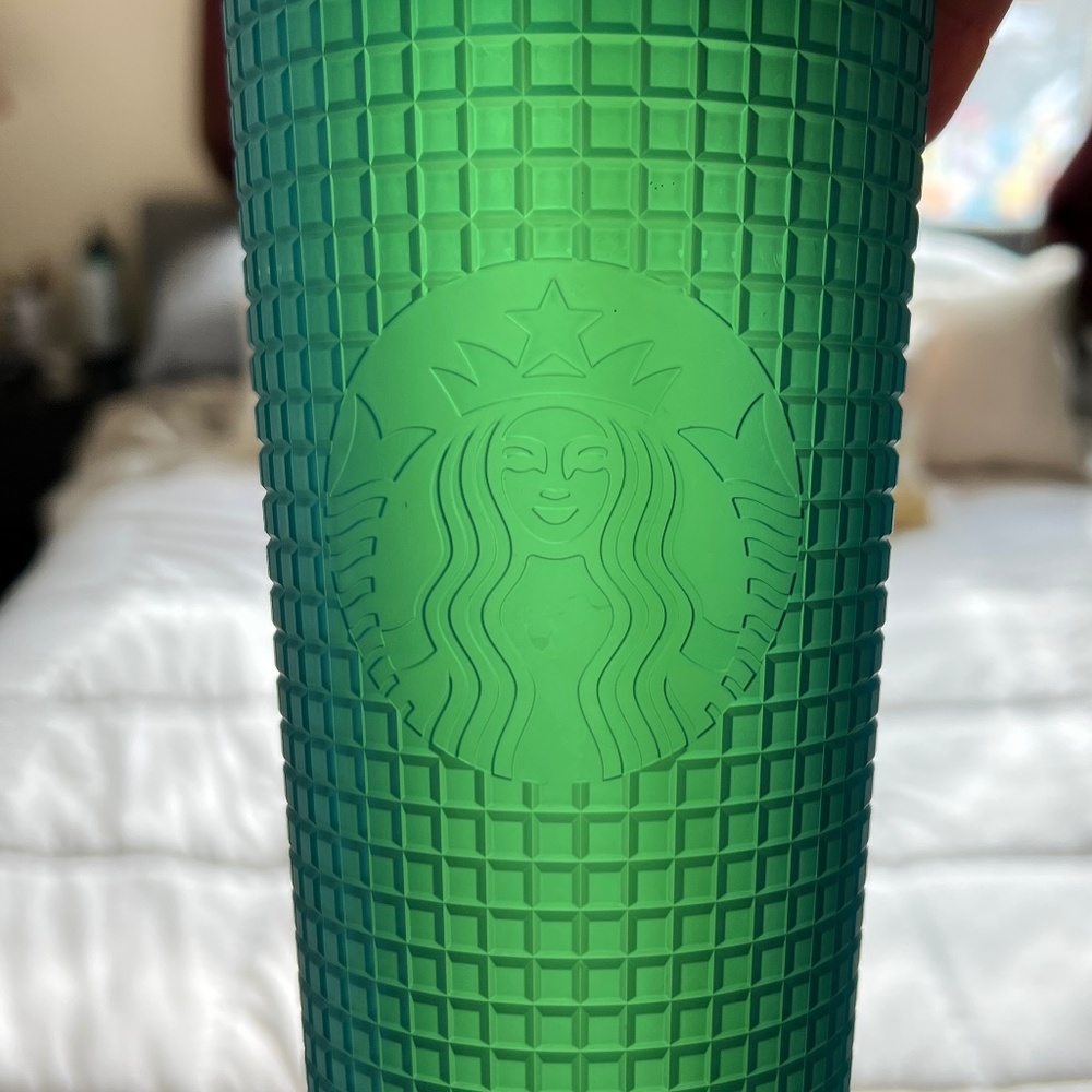 Like New Starbucks Green Grid Tumbler cold cup 💚 Mountain Dew Venti 2022
